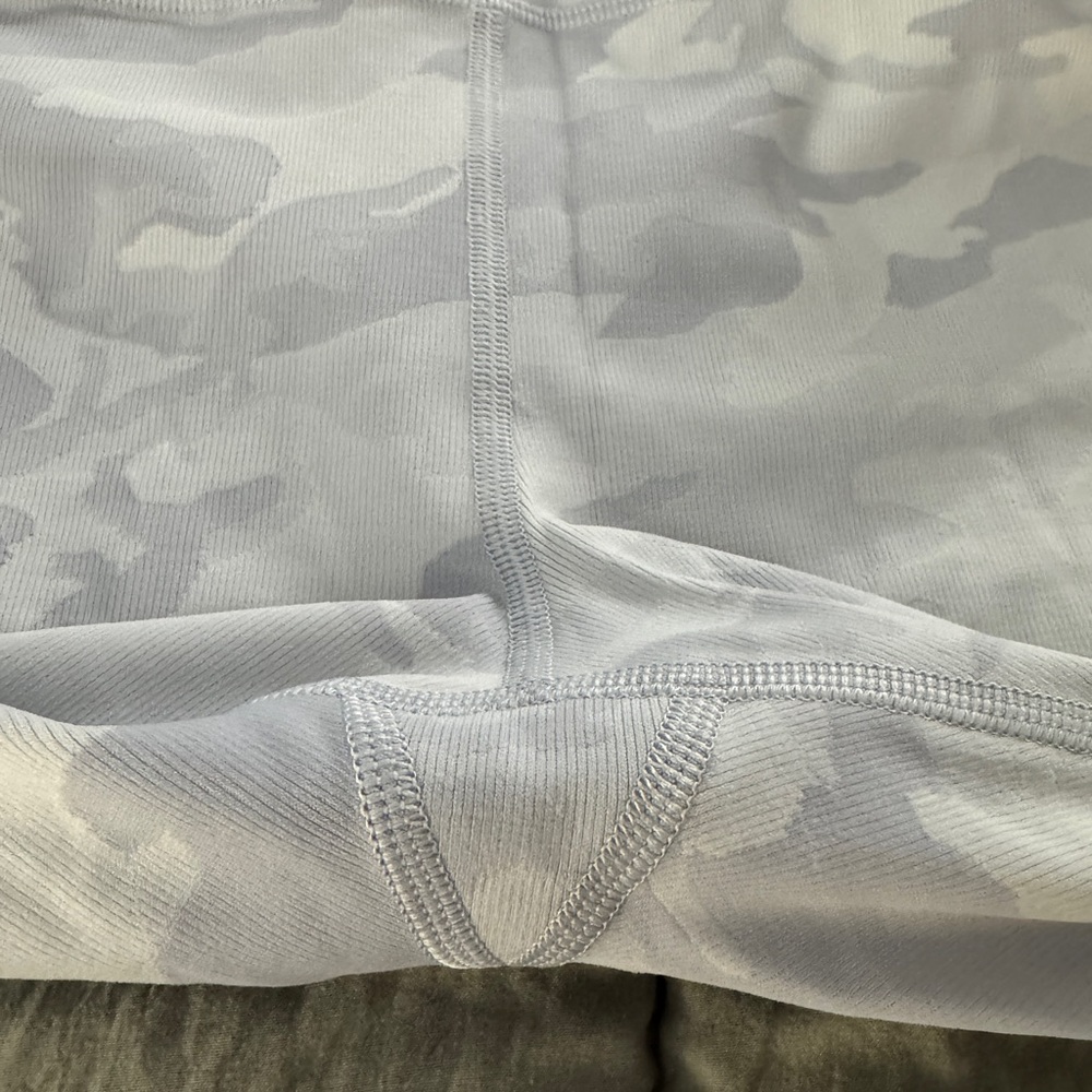 Lululemon Athletica White Camo Athletic Shorts - Picture 3 of 4